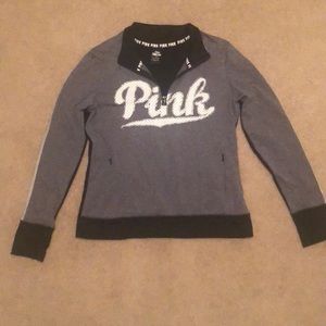 Pink quarter zip pullover